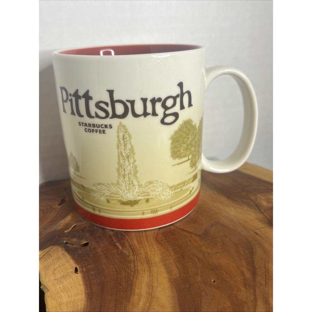 Starbucks Pittsburgh 2012 Mug City Collector Series Red Pennsylvania Coffee Cup